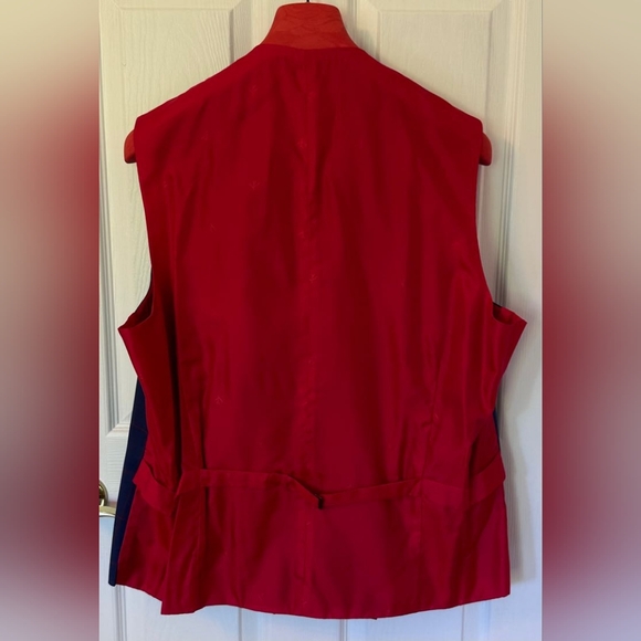 NWOT ISAIA 3-Piece Suit - Blue/Red - Picture 4 of 9